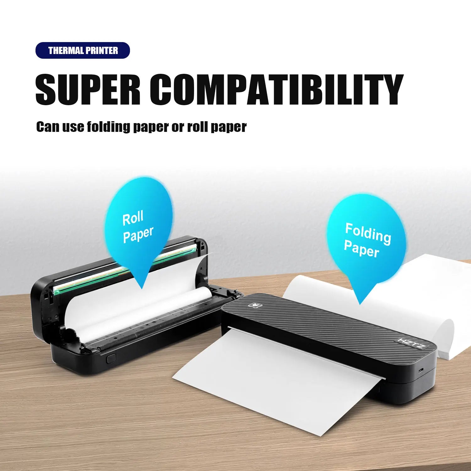 Inkless Portable A4 Thermal Printer