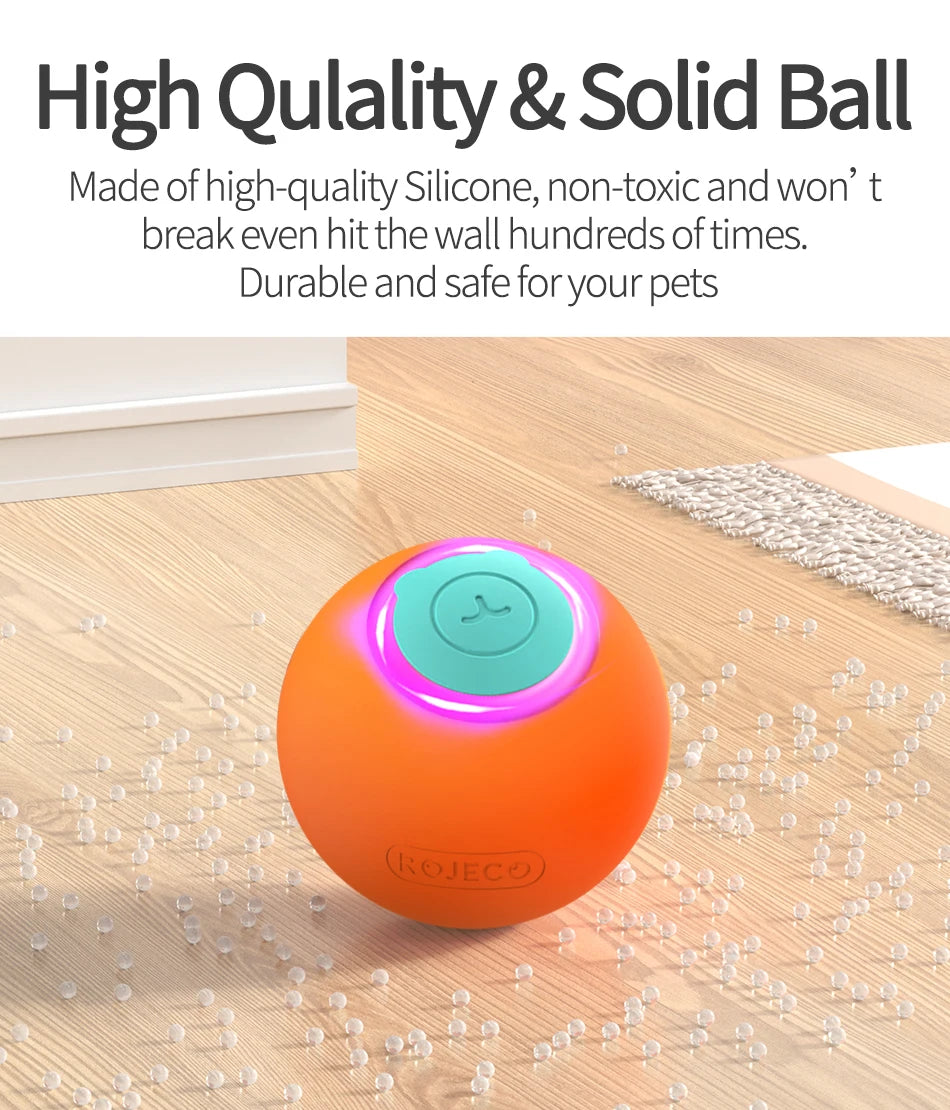 Smart Interactive Cat Bouncing Ball – Automatic Rolling Toy