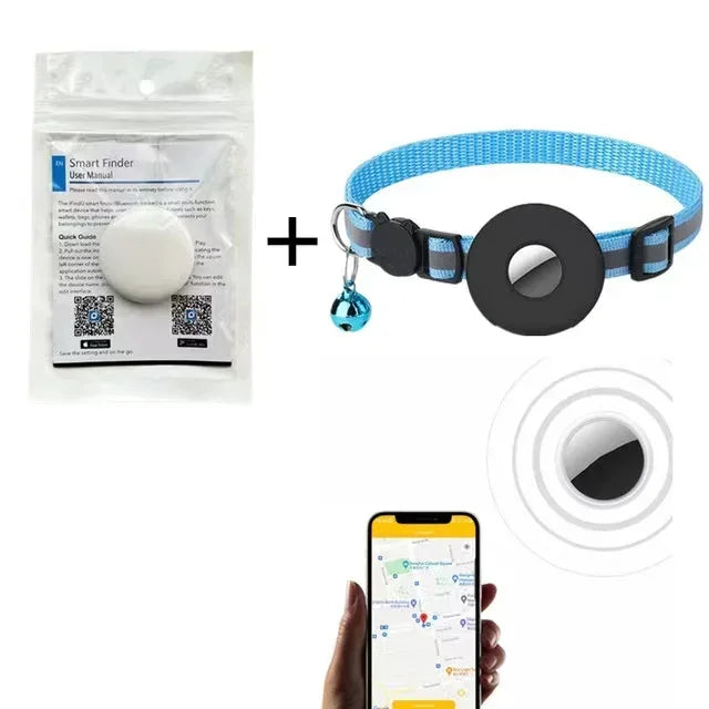 Pet GPS Tracker Smart Locator – Bluetooth Wearable Dog & Cat Tracker