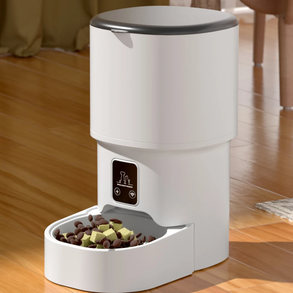 4L WiFi Smart Automatic Pet Feeder – App Controlled Cat & Dog Feeder