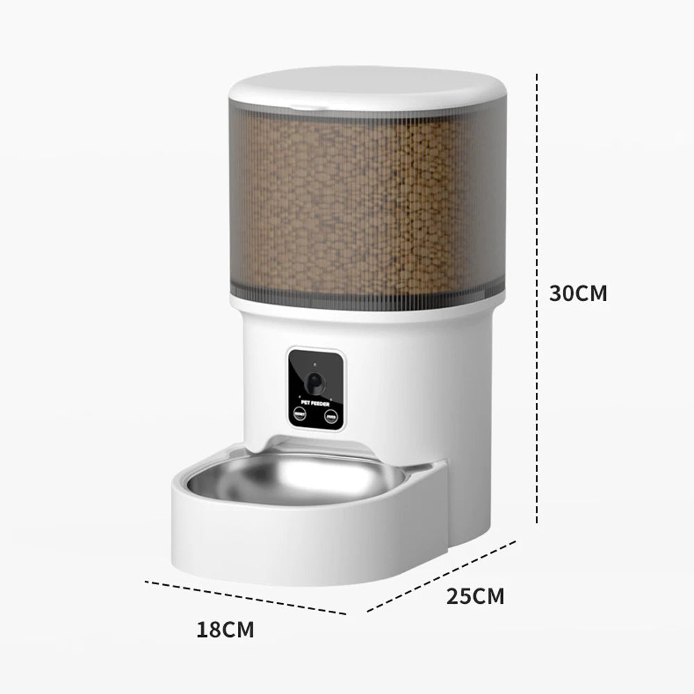 4L WiFi Smart Automatic Pet Feeder – App Controlled Cat & Dog Feeder