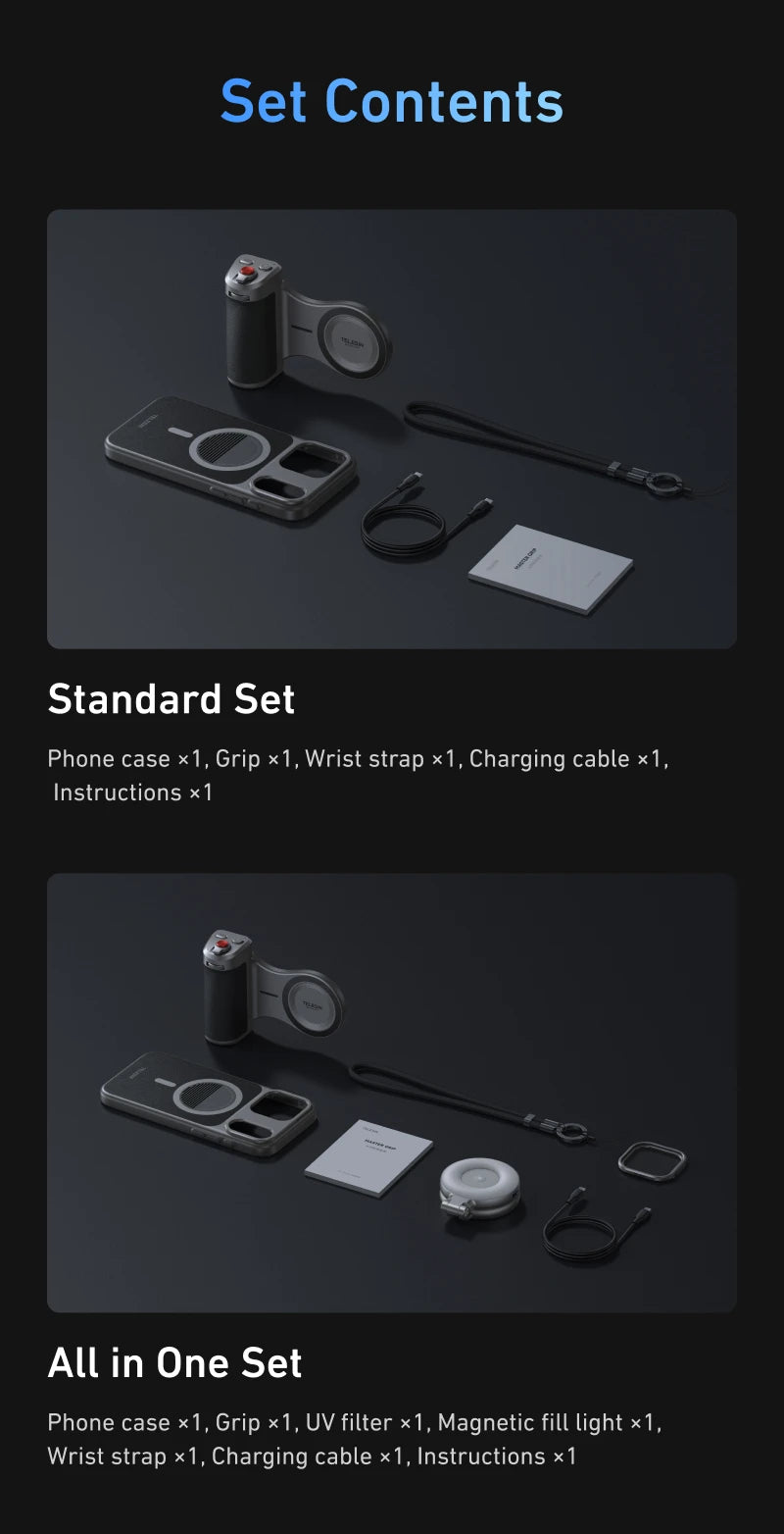 TELESIN Master Phone Camera Grip for iPhone 17 Pro / Pro Max