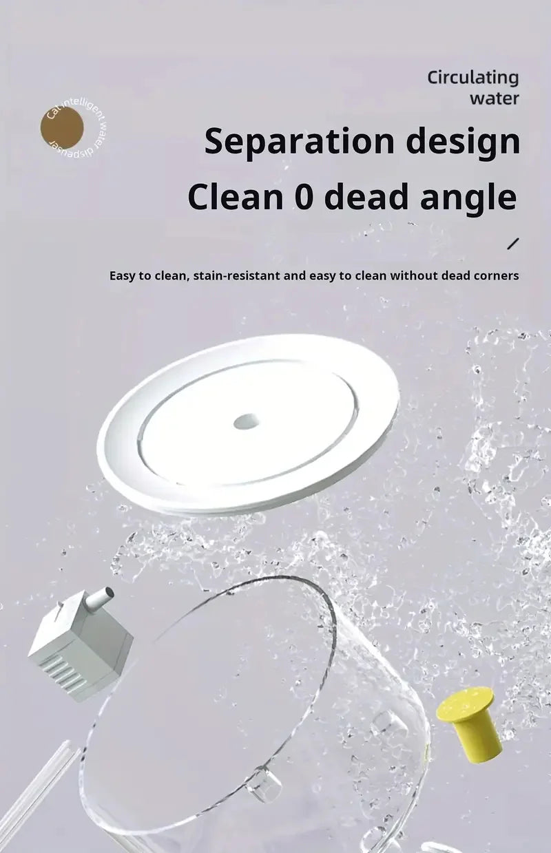 5V USB Powered Automatic Pet Water Fountain – Whisper-Quiet