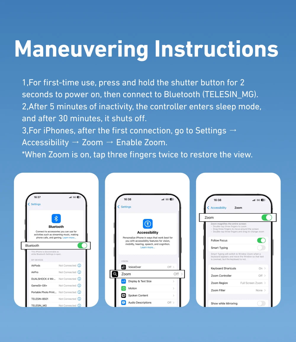 TELESIN Magnetic Phone Camera Shoot Hand Grip – Phone Holder Shooting Aid