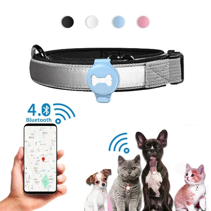 Pet GPS Tracker Smart Locator – Bluetooth Wearable Dog & Cat Tracker