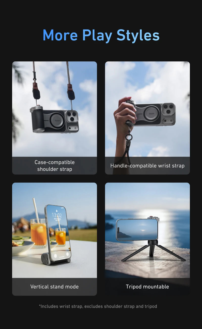 TELESIN Master Phone Camera Grip for iPhone 17 Pro / Pro Max