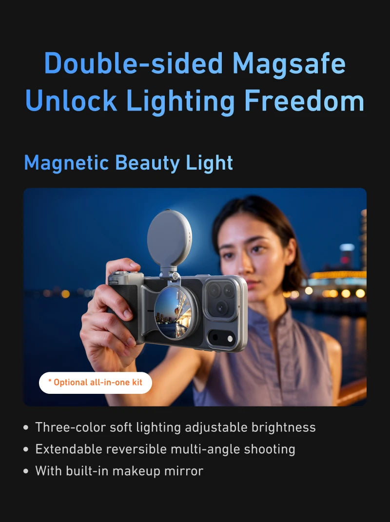 TELESIN Master Phone Camera Grip for iPhone 17 Pro / Pro Max