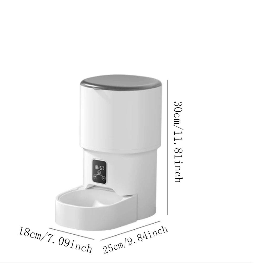 4L WiFi Smart Automatic Pet Feeder – App Controlled Cat & Dog Feeder
