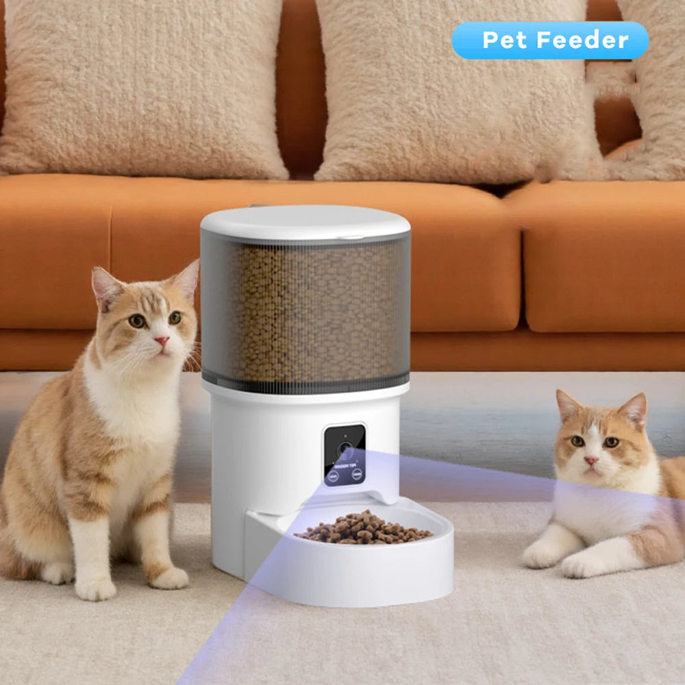 4L WiFi Smart Automatic Pet Feeder – App Controlled Cat & Dog Feeder