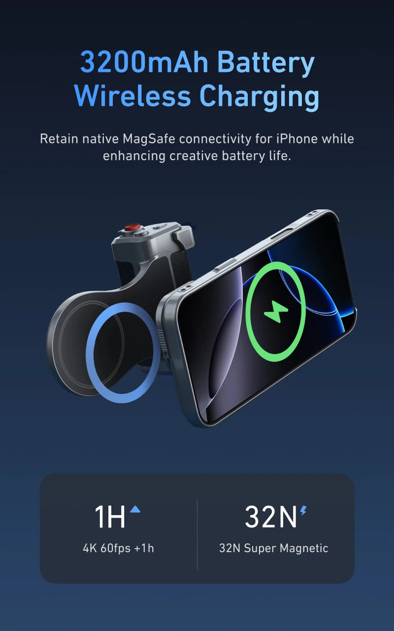 TELESIN Master Phone Camera Grip for iPhone 17 Pro / Pro Max