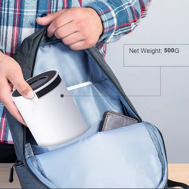 Smart Mini Projector – Android 12 | WiFi | Bluetooth 5.2 | 180° Rotation