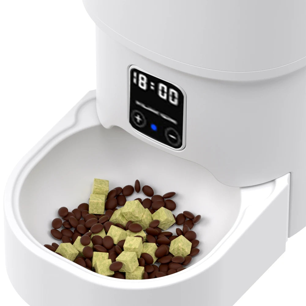 4L WiFi Smart Automatic Pet Feeder – App Controlled Cat & Dog Feeder